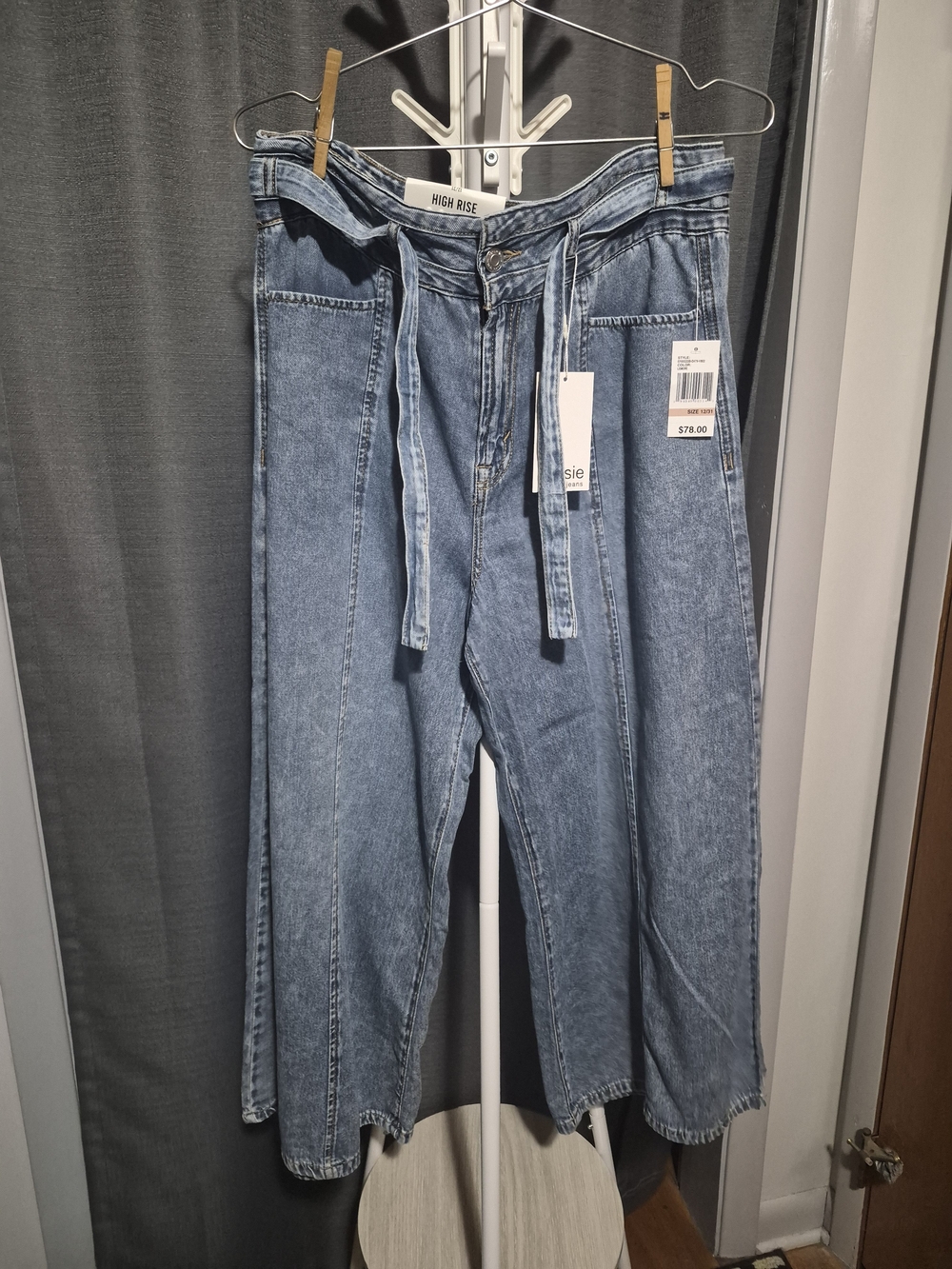 Kensie The Kaya High Rise Wide Leg Ankle 12/31